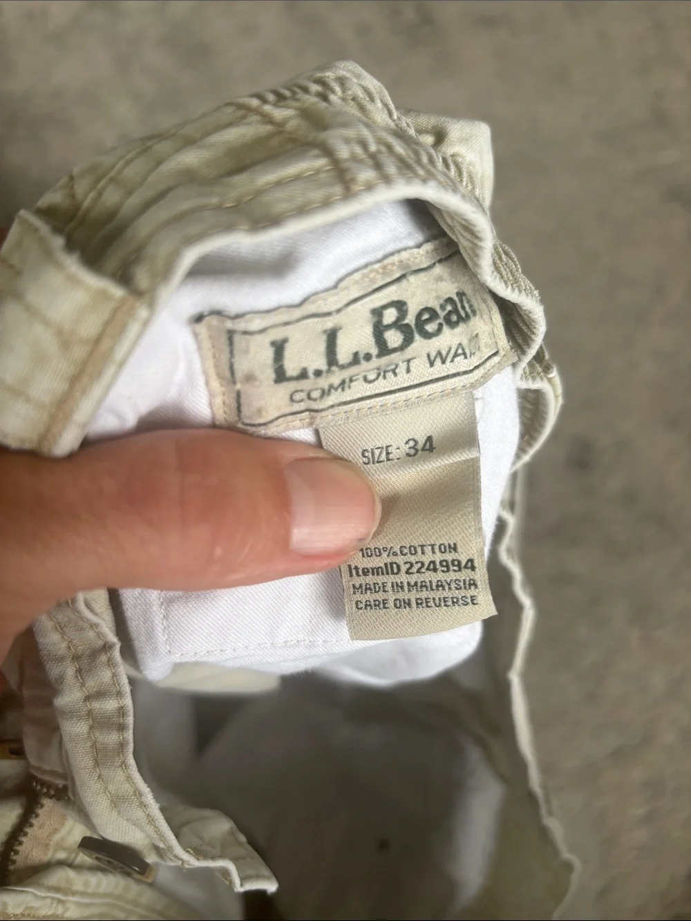 L.L. Bean Women's Cargo Shorts in Light Tan